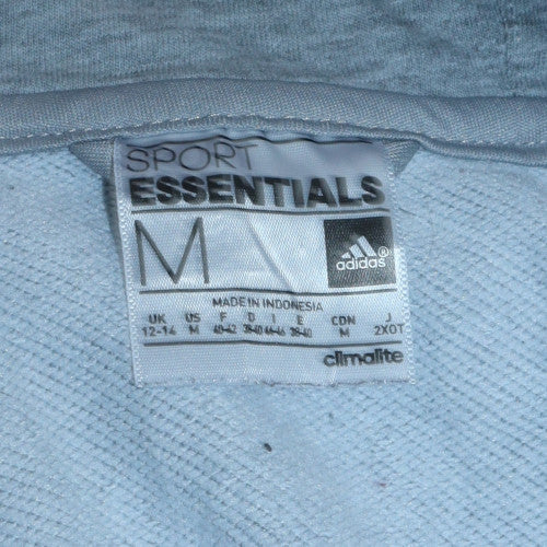 Adidas Womens Grey Full Zip Hoodie Size M 12-14 Climalite