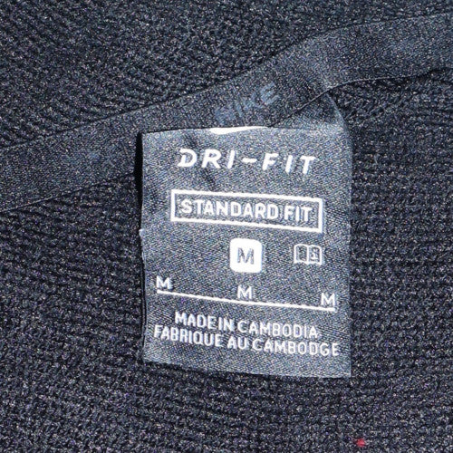 Nike Men's Black Full Zip Dri-Fit Hoodie Size M