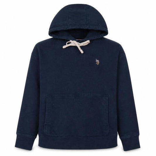 U.S. Polo Assn. Womens Navy Blue Cotton Pullover Hoodie XS
