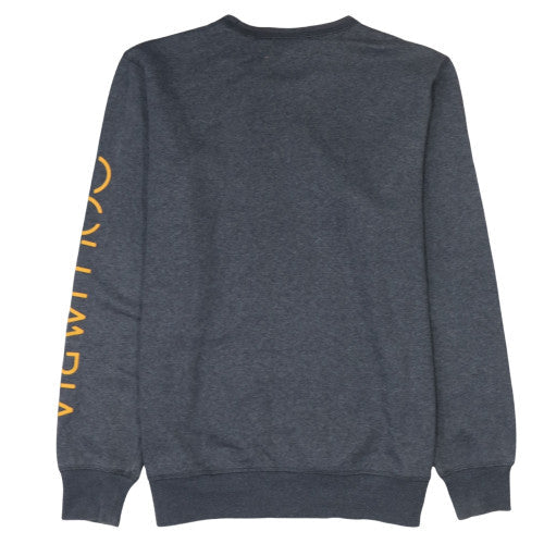 Columbia Men's Grey Logo Pullover Sweatshirt M Regular Fit