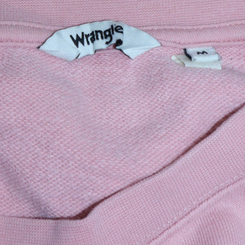 Wrangler Womens Pink Crew Neck Pullover Sweatshirt Size M
