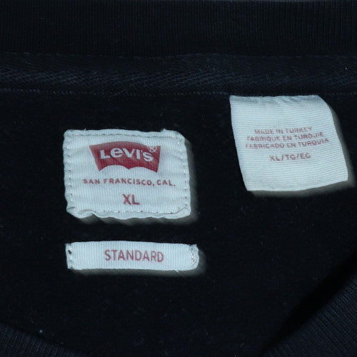 Levi's Men's Black XL Pullover Sweatshirt Crew Neck