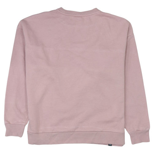 Puma Women’s Pink Crew Neck Sweatshirt Size M Cotton Logo Pullover