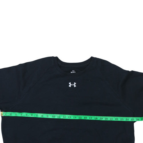 Under Armour Womens Black XL Pullover Sweatshirt Crew Neck Sportswear