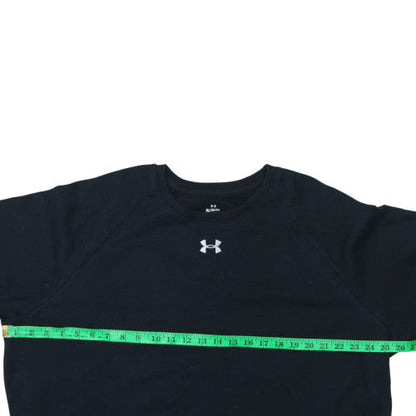 Under Armour Womens Black XL Pullover Sweatshirt Crew Neck Sportswear