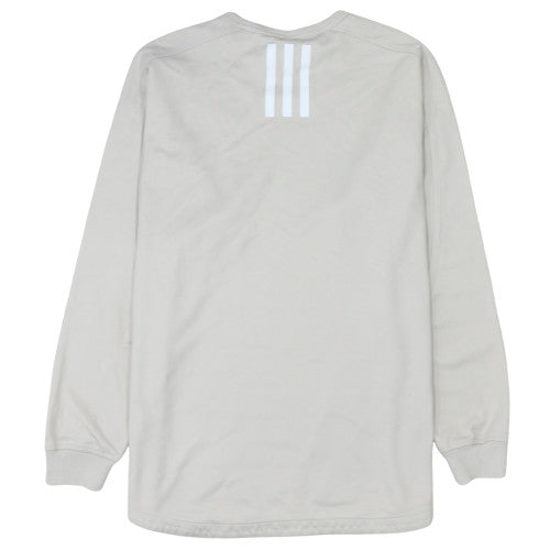 adidas Men's Beige Crew Neck Pullover Sweatshirt Size M