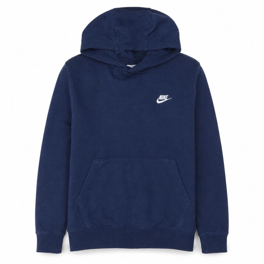 Nike Mens Blue Pullover Hoodie Medium Fleece Sweatshirt