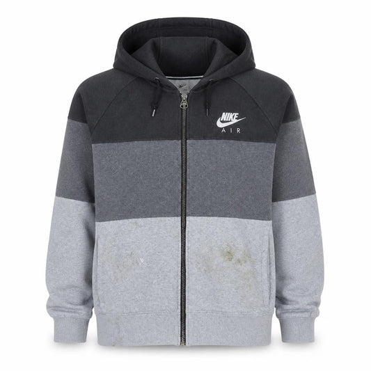 Nike Men's Grey Full Zip Hoodie Size M Sports Fleece