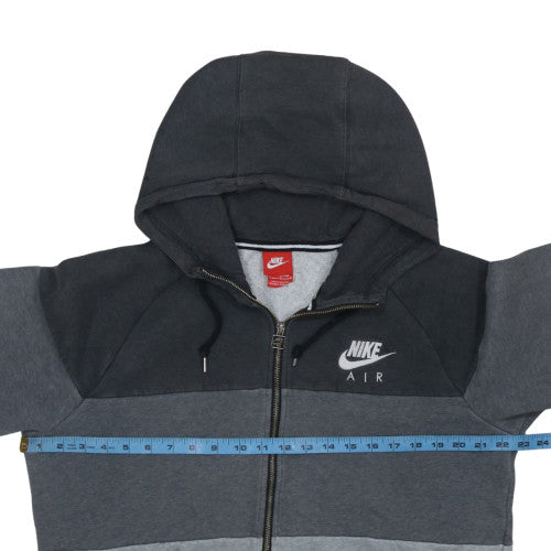 Nike Men's Grey Full Zip Hoodie Size M Sports Fleece