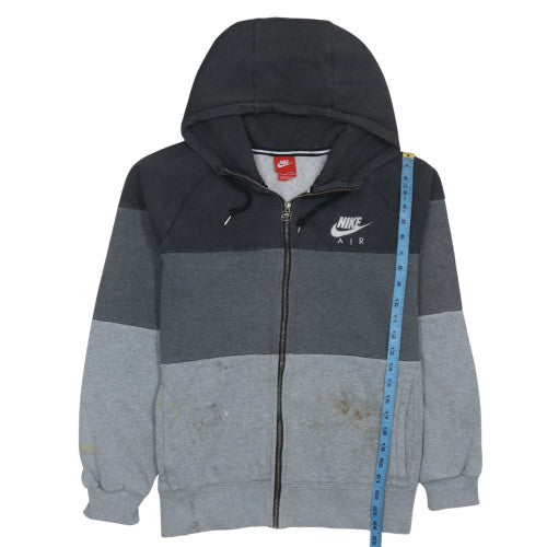 Nike Men's Grey Full Zip Hoodie Size M Sports Fleece