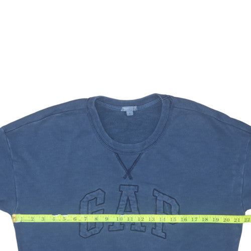 GAP Women’s Blue Medium Pullover Sweatshirt 100% Cotton Logo