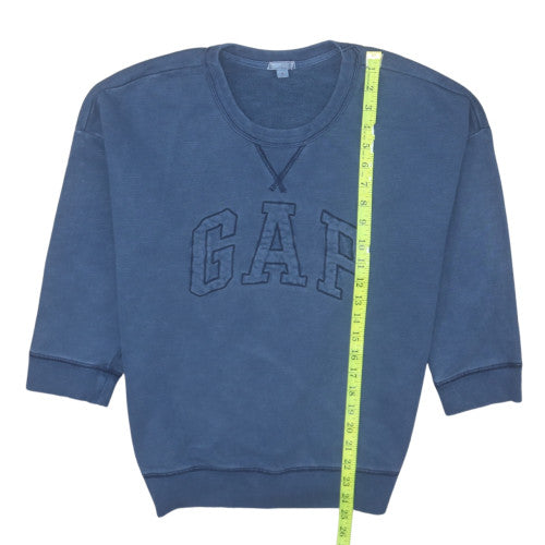 GAP Women’s Blue Medium Pullover Sweatshirt 100% Cotton Logo