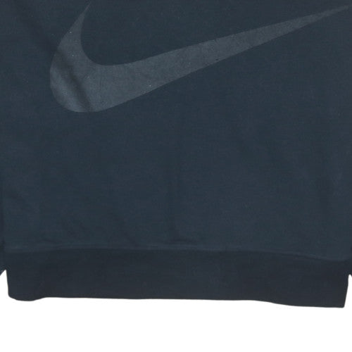 Nike Women Black Dri-Fit Crew Neck Pullover Sweatshirt L
