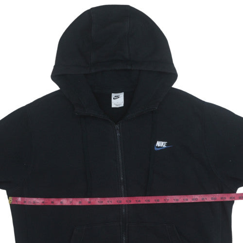 Nike Men's Black Full Zip Hoodie Fleece L Regular Fit