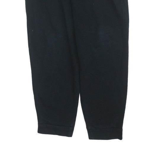 Reebok Men's Black Jogger Sweatpants S Regular Fit Fleece Drawstring