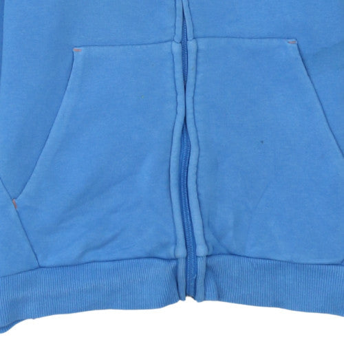 Puma Boys Blue Full Zip Hoodie 13-14 Years Cotton Blend Casual