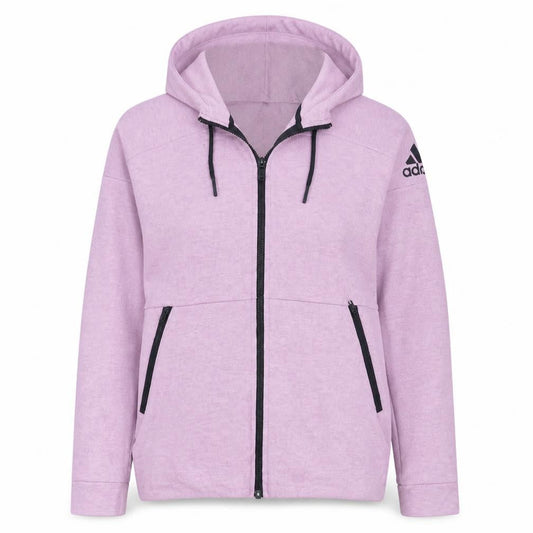 Adidas Women's Pink Full Zip Hoodie XS Hooded Sweatshirt