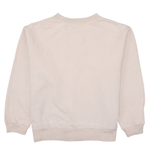 GAP Womens Beige Crew Neck Logo Sweatshirt Size M