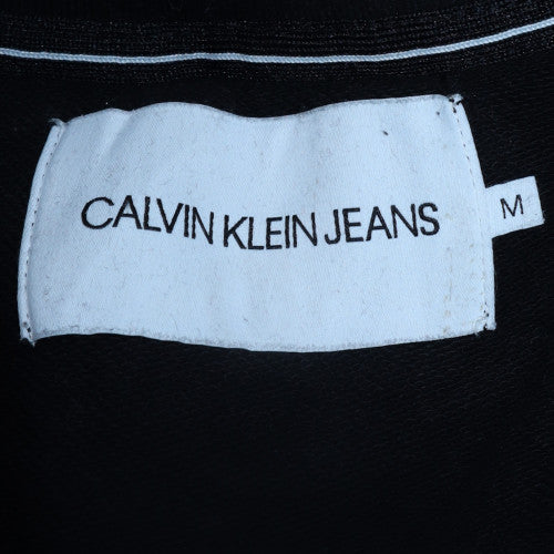 Calvin Klein Jeans Men's Black 1/2 Zip Mock Neck Sweatshirt M