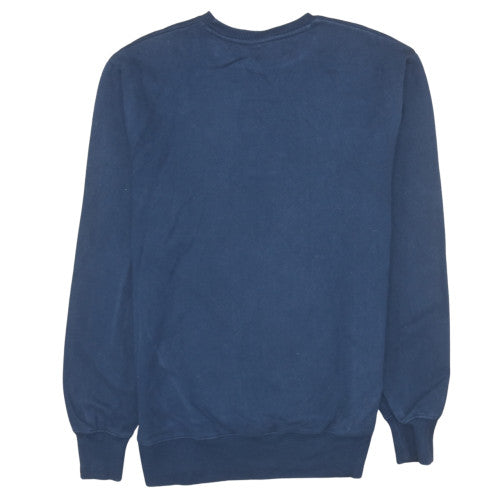 Ellesse Mens Blue L Pullover Sweatshirt Logo Crew Neck