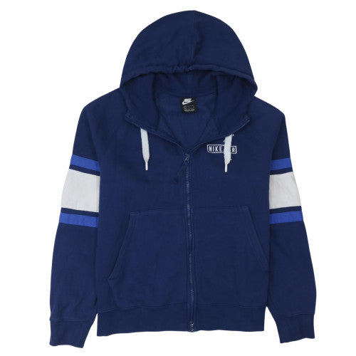 Nike Men's Blue Full Zip Fleece Hoodie L Sportswear