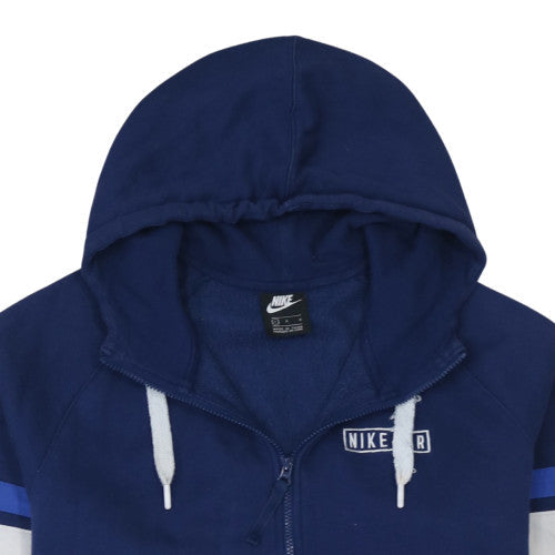 Nike Men's Blue Full Zip Fleece Hoodie L Sportswear