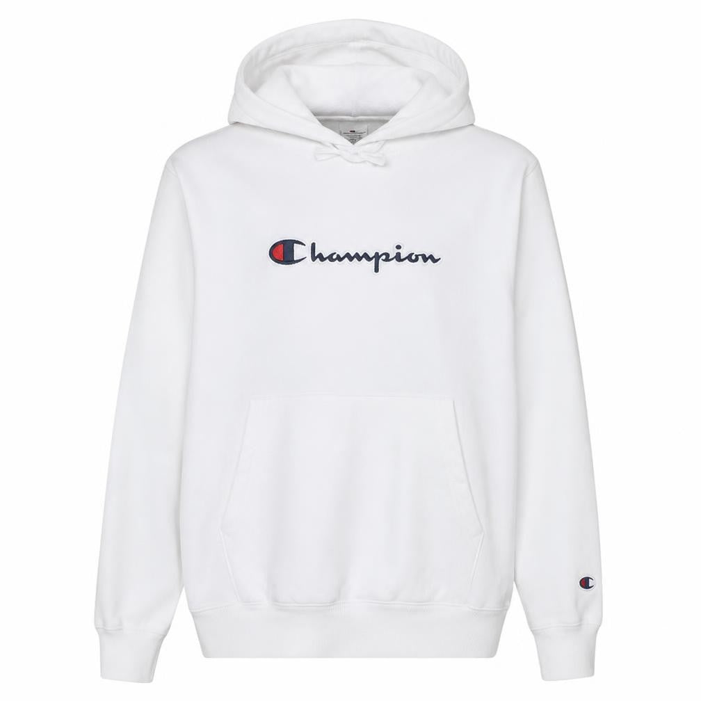 Champion Womens White XL Pullover Hoodie with Logo