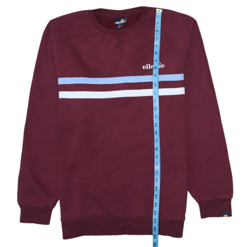 Ellesse Men’s Brown Striped Pullover Sweatshirt Size L