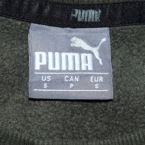 Puma Men's Green Pullover Crew Neck Sweatshirt Size S