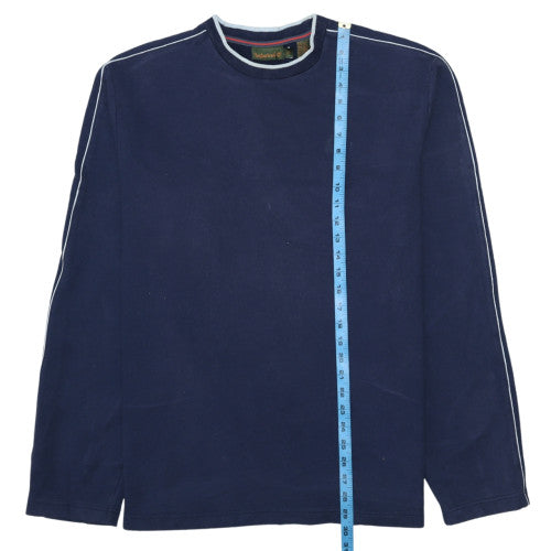 Timberland Men’s Blue Crew Neck Long Sleeve Pullover Sweatshirt XL