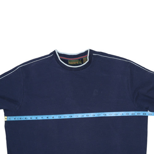 Timberland Men’s Blue Crew Neck Long Sleeve Pullover Sweatshirt XL