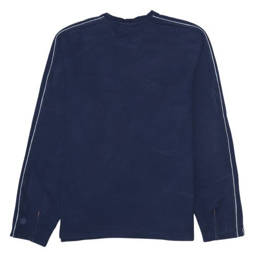 Timberland Men’s Blue Crew Neck Long Sleeve Pullover Sweatshirt XL