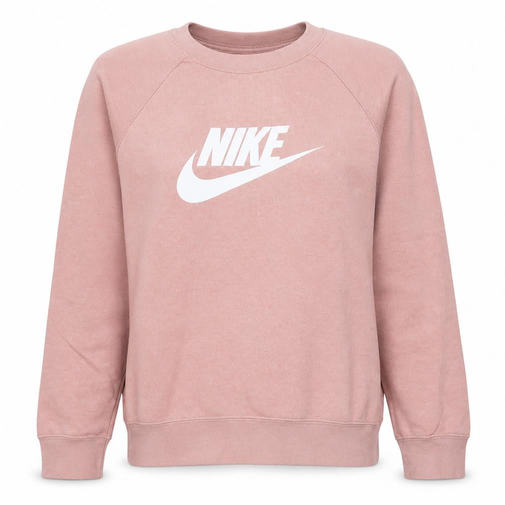 Nike Women’s Pink Logo Crew Neck Pullover Sweatshirt L