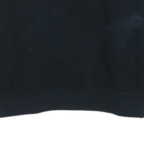 Nike Women's Black Crew Neck Pullover Sweatshirt M Dri-FIT Logo