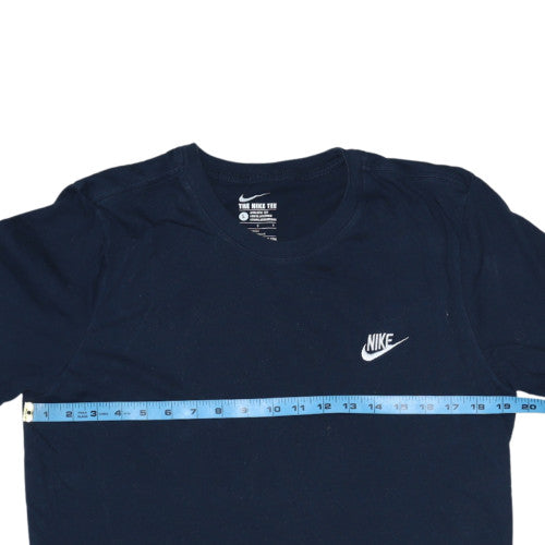 Nike Men's Blue Crew Neck Athletic Fit Cotton T-Shirt Size L