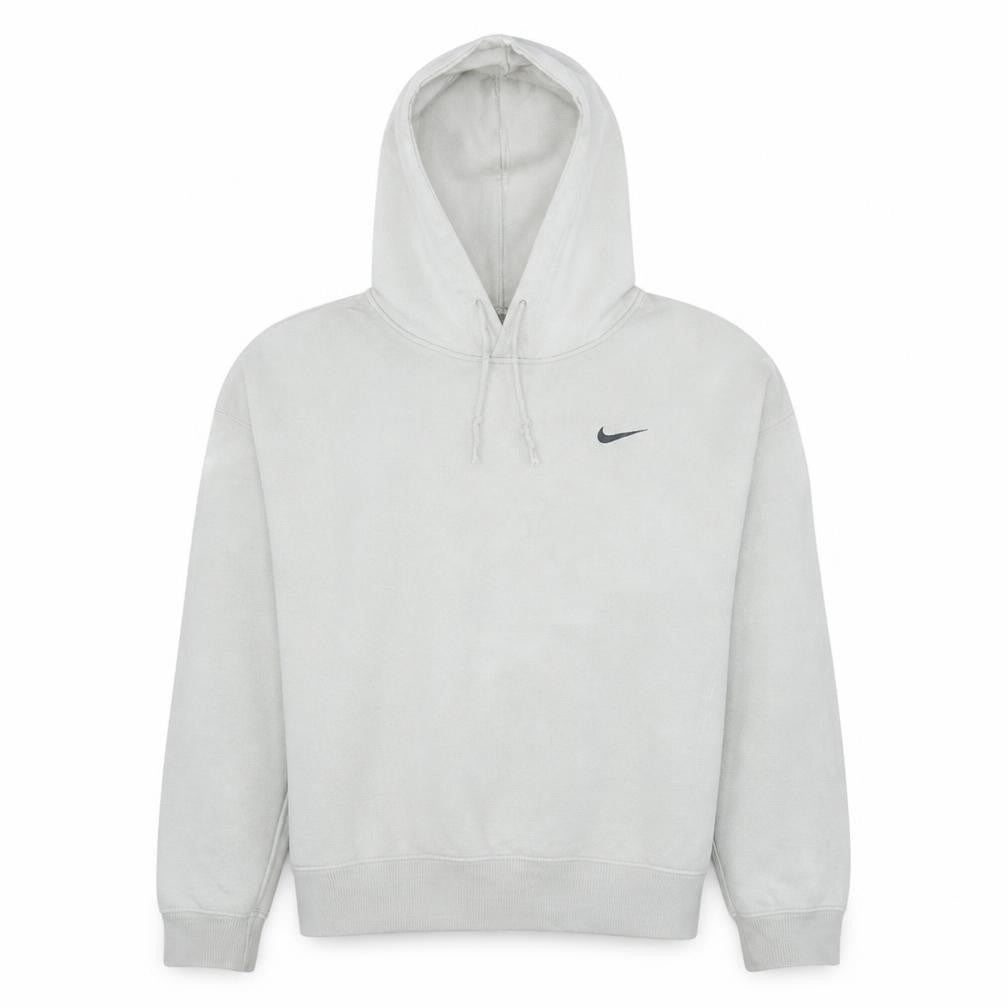 Nike Men's White Pullover Hoodie L Fleece Classic Logo Sweatshirt
