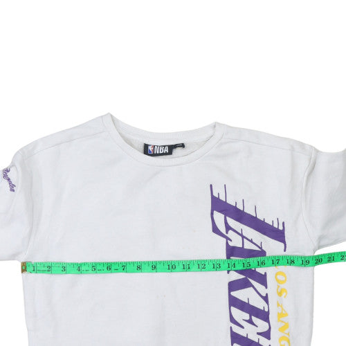 NBA Girls White Los Angeles Lakers Graphic Pullover Sweatshirt 11-12 Years