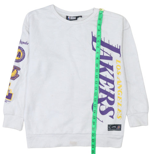 NBA Girls White Los Angeles Lakers Graphic Pullover Sweatshirt 11-12 Years