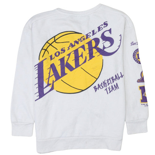 NBA Girls White Los Angeles Lakers Graphic Pullover Sweatshirt 11-12 Years