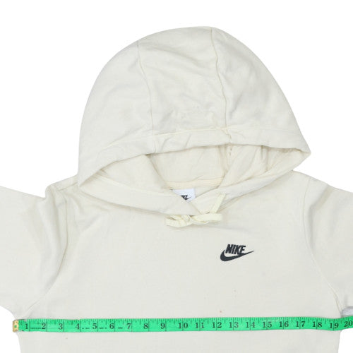Nike Men’s Ivory Pullover Hoodie XS Fleece Logo Sportswear