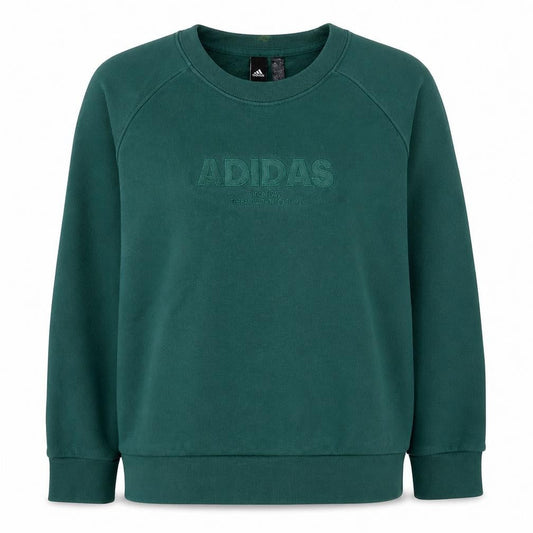 Adidas Womens Green Crew Neck Pullover Sweatshirt L