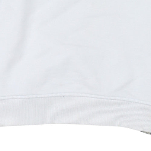 The North Face Boys White XL Pullover Sweatshirt Crew Neck Logo Design