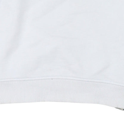 Additional view of The North Face boys’ white xl pullover sweatshirt crew neck logo design