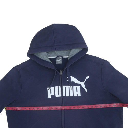 Puma Men's Blue 2XL Full Zip Fleece Hoodie
