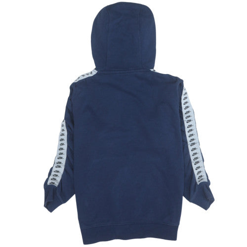 Nike Men's Blue Pullover Hoodie Small Logo Fleece Sweatshirt