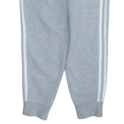 Adidas Men Grey Jogger Sweatpants Small Elastic Waist Fleece