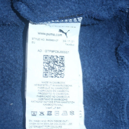 Puma Men's Blue 2XL Pullover Hoodie Fleece Sportswear