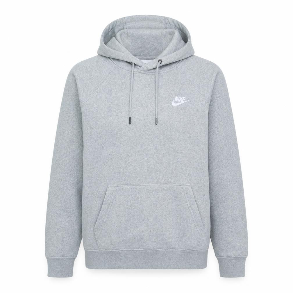 Nike Womens Grey Pullover Hoodie M Cotton Blend Casual Sweatshirt