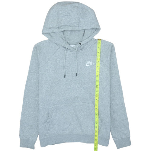 Nike Womens Grey Pullover Hoodie M Cotton Blend Casual Sweatshirt