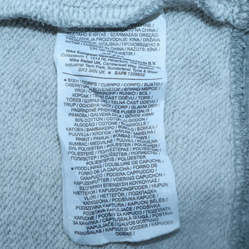 Nike Womens Grey Pullover Hoodie M Cotton Blend Casual Sweatshirt